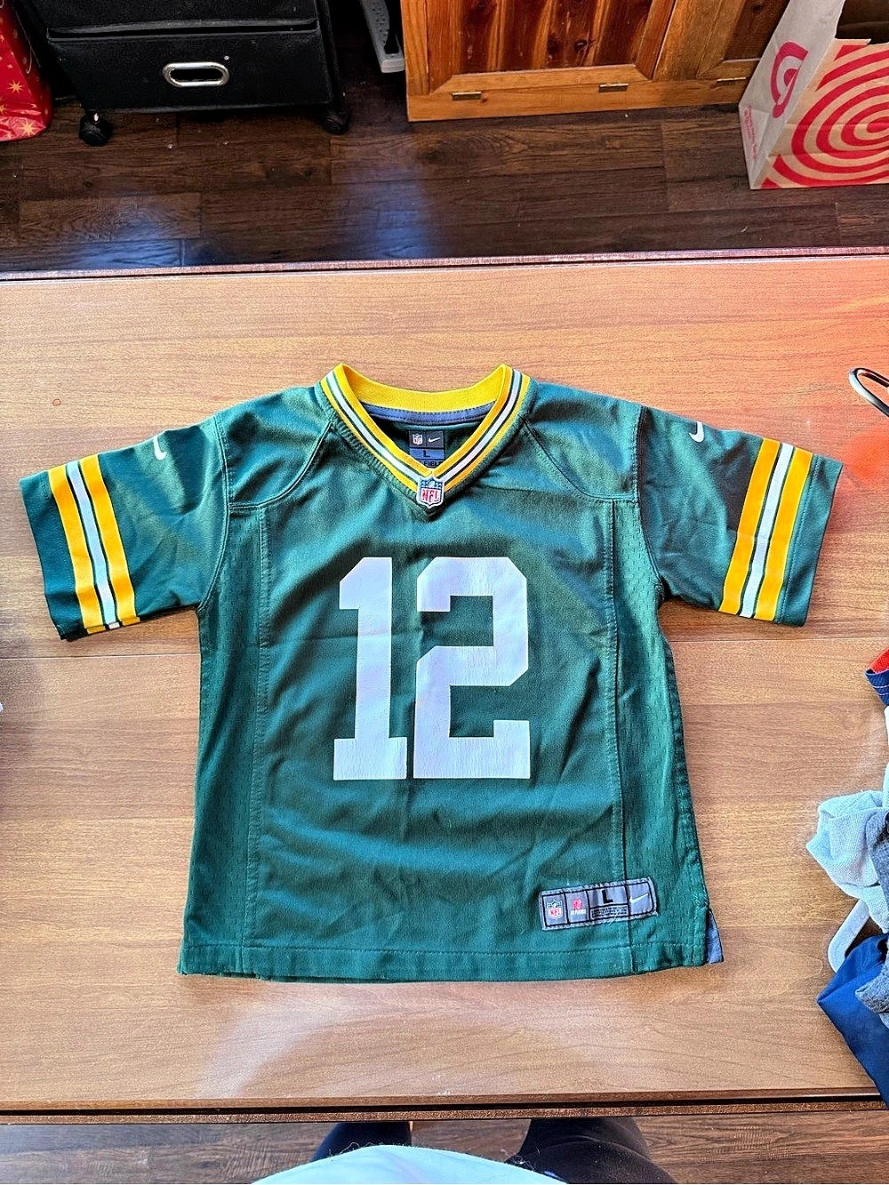 Nike Green Bay Packers Aaron Rodgers #12 Nike Youth Game Jersey Green & Yellow